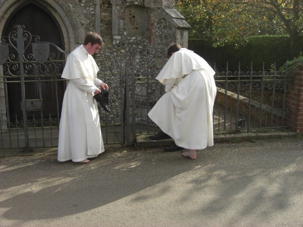 The Slipper Chapel is so called because it is where pilgrims would remove their shoes before walking the Holy Mile to the priory