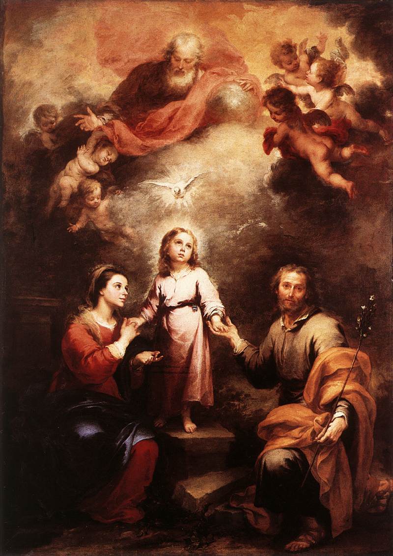 The heavenly and earthly Trinities, by Murillo
