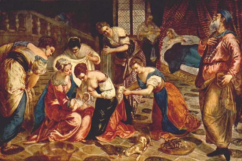 The Nativity of St John the Baptist, Tintoretto. "He is to be great before God and men."
